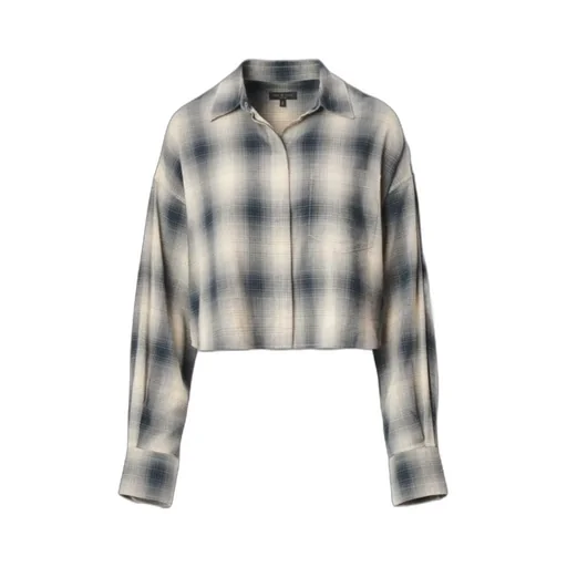 Marin Cropped Plaid Shirt