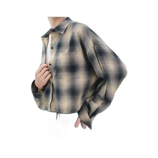 Marin Cropped Plaid Shirt