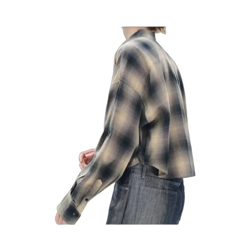 Marin Cropped Plaid Shirt