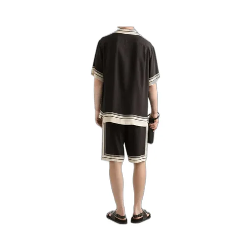 Dolce & Gabbana Stripe Printed Vanity Bermuda Shorts