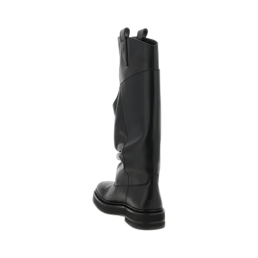 Draped Knee-High Boots
