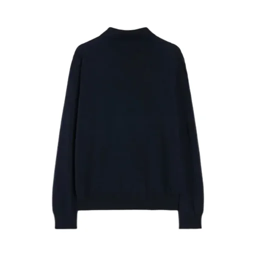Lightweight Wool Polo Sweater