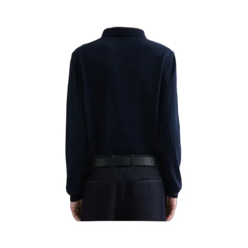 Lightweight Wool Polo Sweater