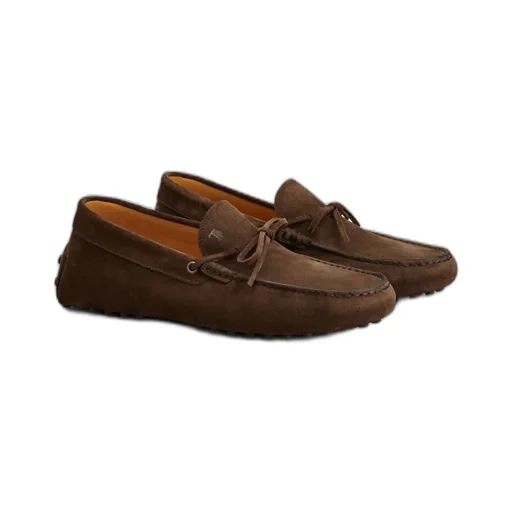 Tod's Logo Detailed Lace-Up Boat Shoes