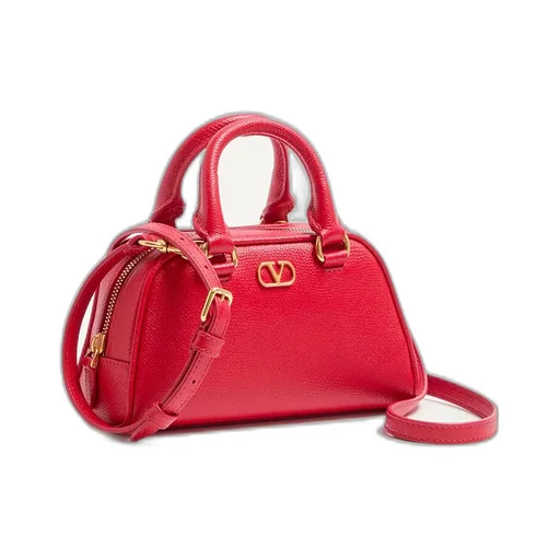 Valentino Bowling Vlogo Signature Zip-Up Tote Bag