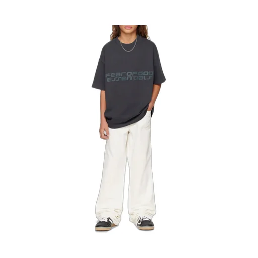Fear Of God Essentials Kids Logo Print Crewneck T-Shirt