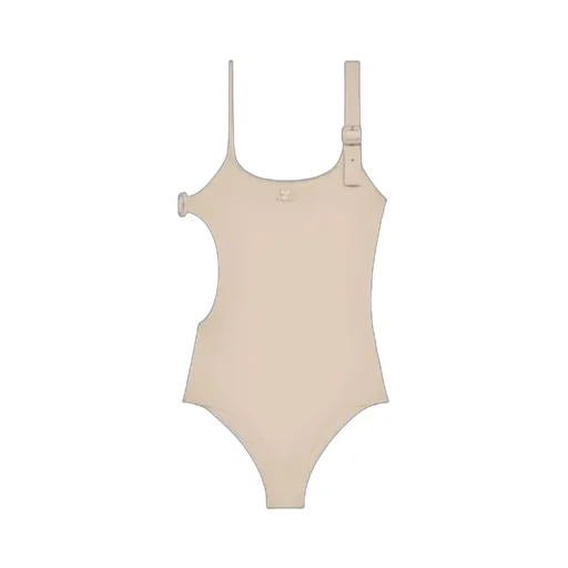 CourrÈGes Buckle Cut-Out Swimsuit