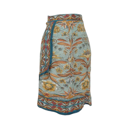 Farm Rio Mosaic Wrap Mini Skirt