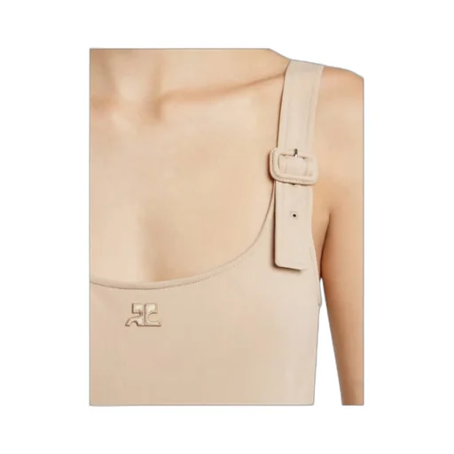 CourrÈGes Buckle Cut-Out Swimsuit