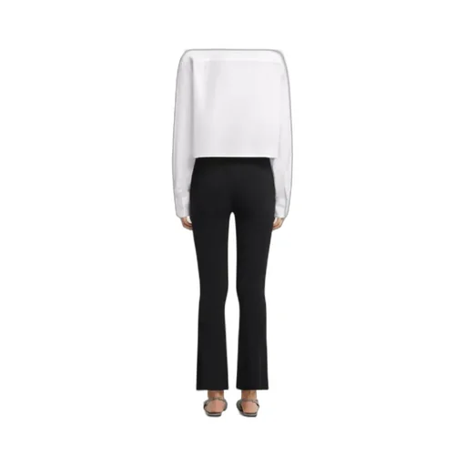 CourrÈGes Belted Flared Trousers