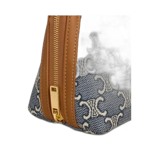 Clutch On Chain In Jacquard Triomphe All Over