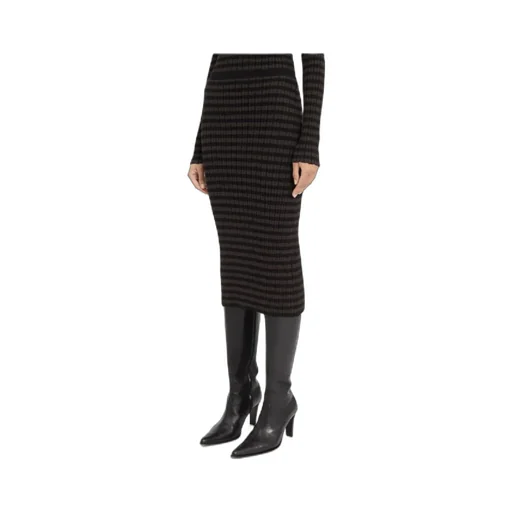 Mm6 Maison Margiela Checkered Midi Skirt