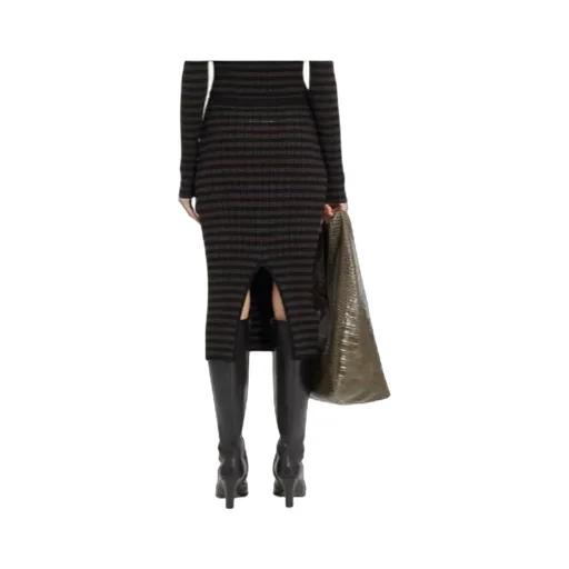 Mm6 Maison Margiela Checkered Midi Skirt