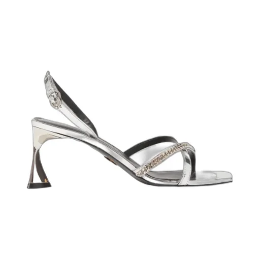 Stella Mccartney Elsa Metallic Heeled Sandals