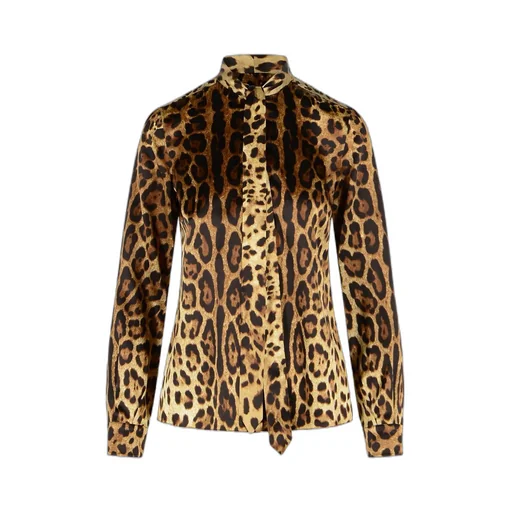Dolce & Gabbana Leopard Printed Shirt
