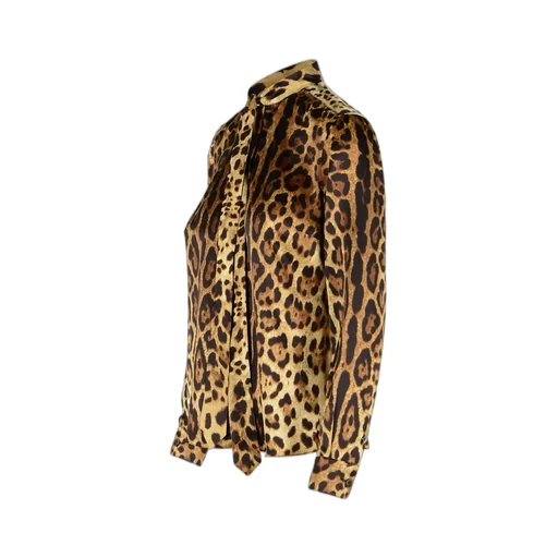 Dolce & Gabbana Leopard Printed Shirt