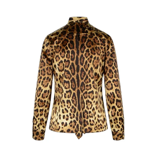 Dolce & Gabbana Leopard Printed Shirt
