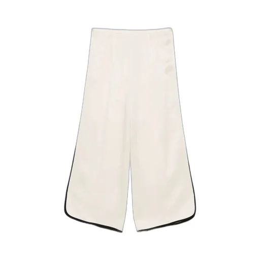 Contrasting-Trim Trousers