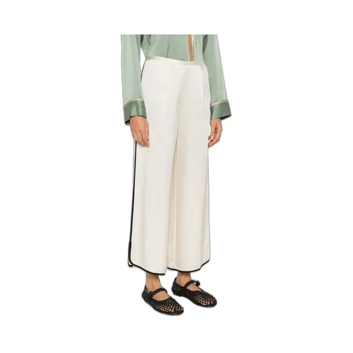 Contrasting-Trim Trousers