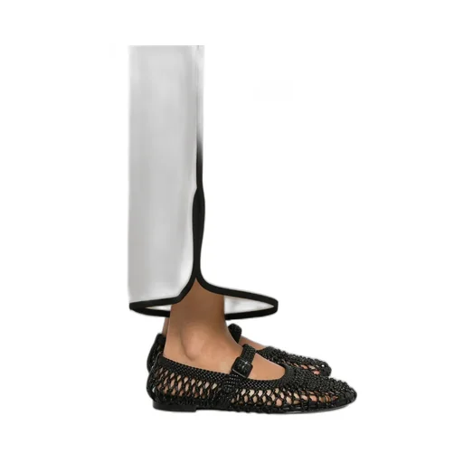 Contrasting-Trim Trousers