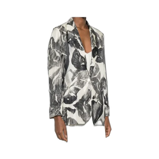 Printed Collared Jacket