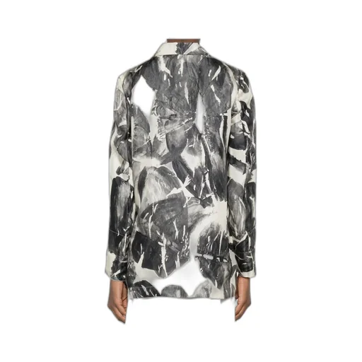 Printed Collared Jacket