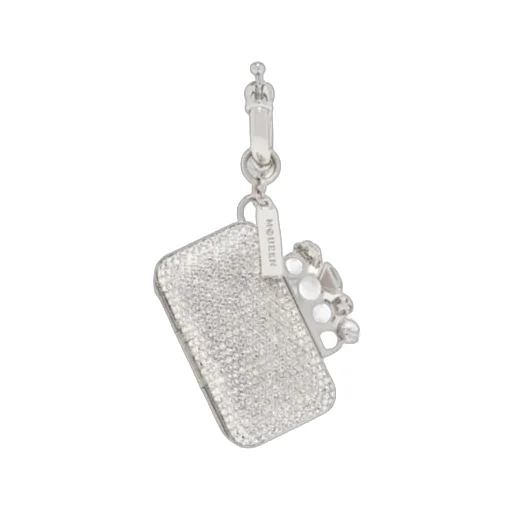 Alexander Mcqueen Crystal Knuckle Bag Charm