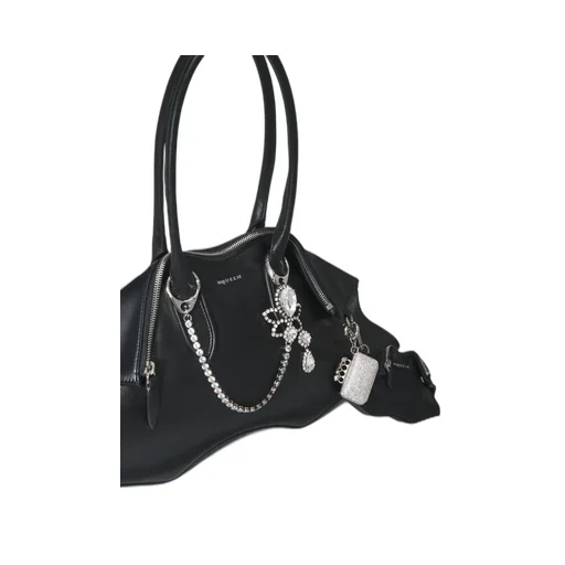 Alexander Mcqueen Crystal Knuckle Bag Charm