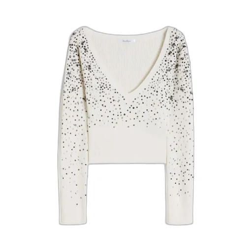Long-Sleeved V-Neck Sweater