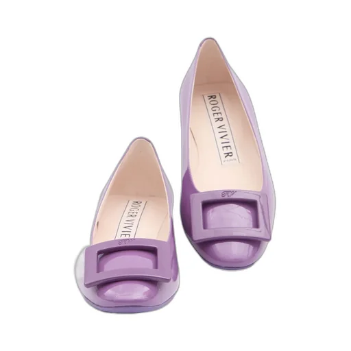 Roger Vivier Logo Embossed Flat Shoes