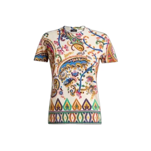 Etro Paisley Printed Short-Sleeved T-Shirt