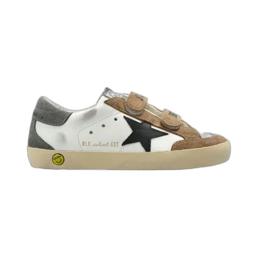 Golden Goose Kids Old School Round Toe Trainers