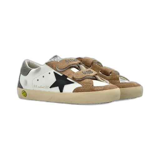 Golden Goose Kids Old School Round Toe Trainers