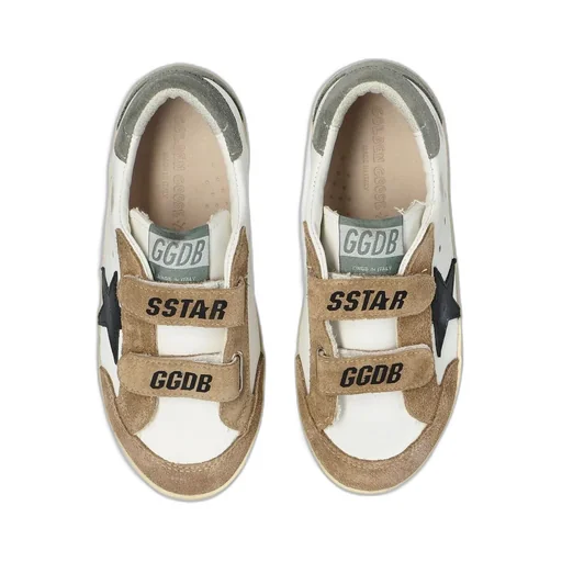 Golden Goose Kids Old School Round Toe Trainers
