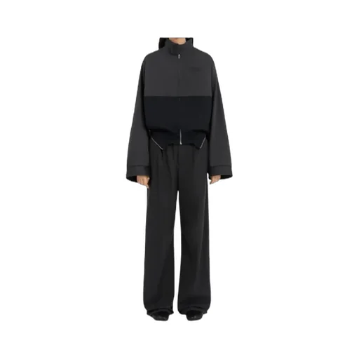 Mm6 Maison Margiela High-Neck Zipped Colour-Block Jacket