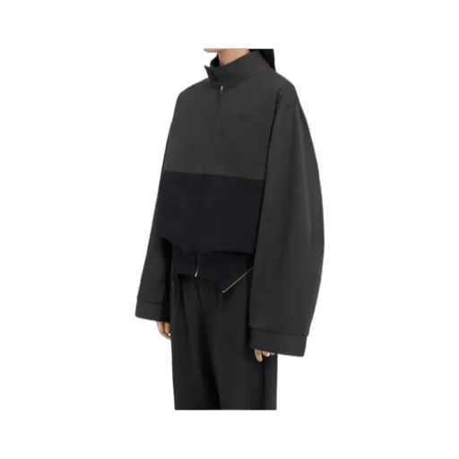 Mm6 Maison Margiela High-Neck Zipped Colour-Block Jacket