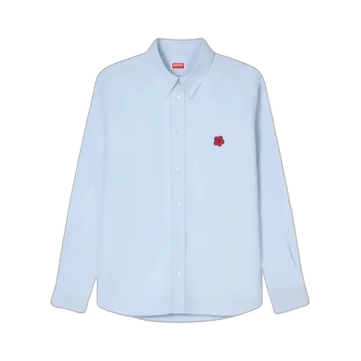 Kenzo Boke Flower Embroidered Casual Shirt