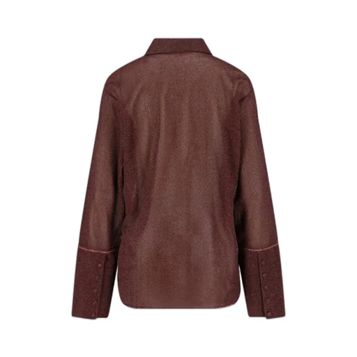 OsÉRee Lumiere Giltter Button-Up Shirt