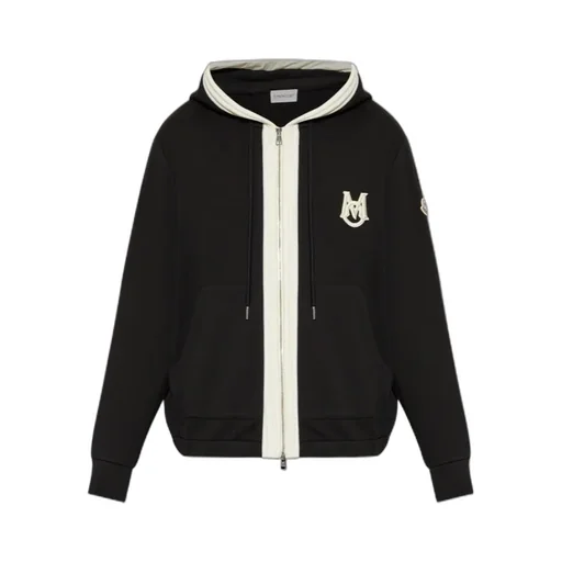 Moncler Logo Patch Zip-Up Jacket