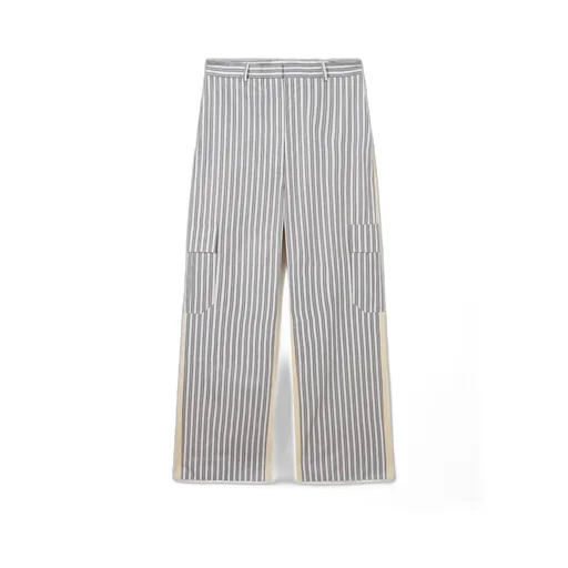 Stella Mccartney Oversized Mixed Stripe Cargo Trousers