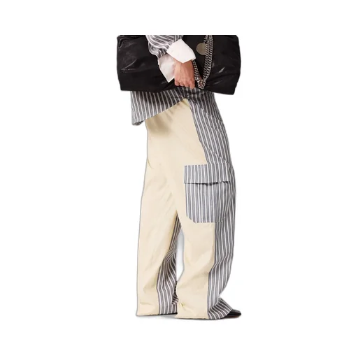 Stella Mccartney Oversized Mixed Stripe Cargo Trousers