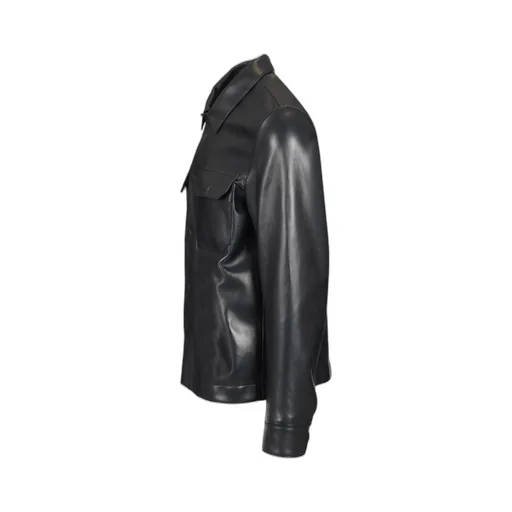 Tom Ford	Long-Sleeved Buttoned Leather Jacket