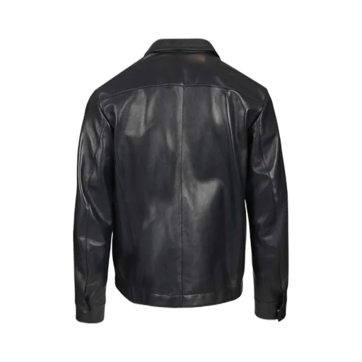 Tom Ford	Long-Sleeved Buttoned Leather Jacket