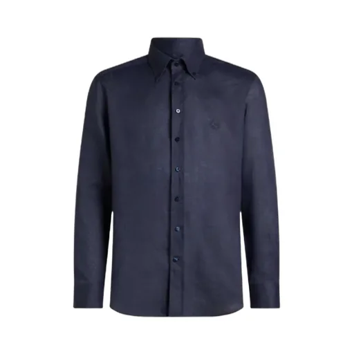 Etro Logo Embroidered Regular Fit Shirt