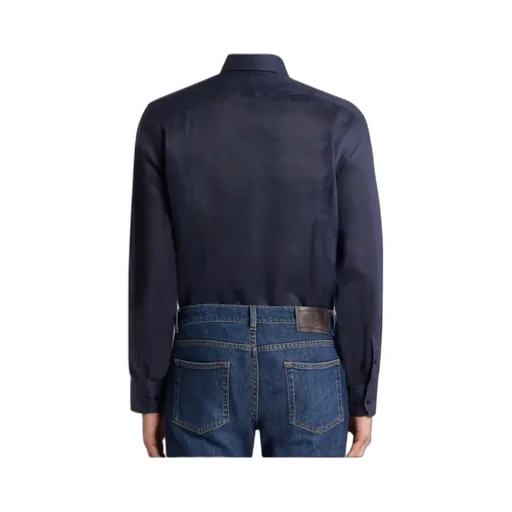 Etro Logo Embroidered Regular Fit Shirt