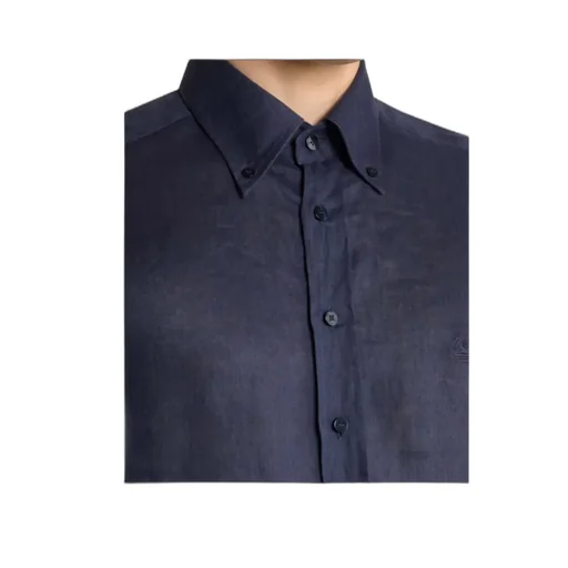 Etro Logo Embroidered Regular Fit Shirt
