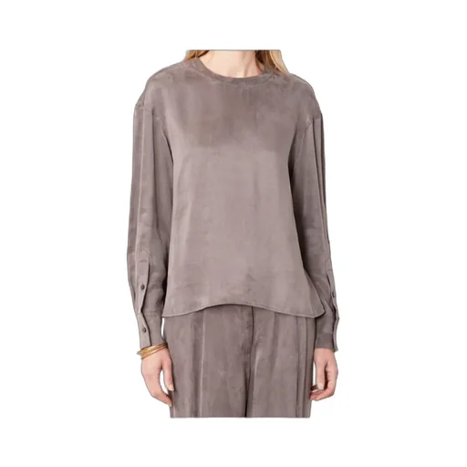 Rimy Buttoned Long-Sleeve Top