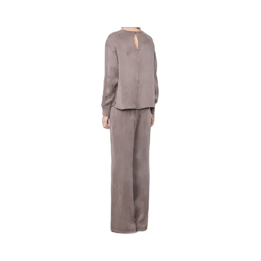 Rimy Buttoned Long-Sleeve Top