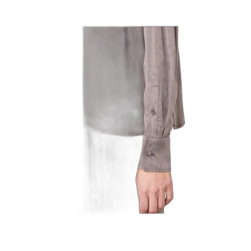 Rimy Buttoned Long-Sleeve Top
