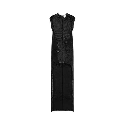 Sequin-Embellished Asymmetric Dress